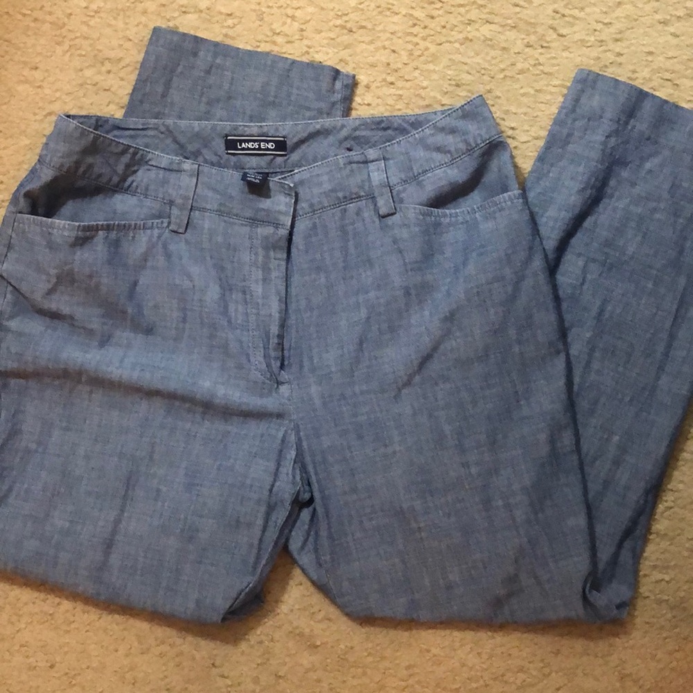 Lands End cropped pants size 8